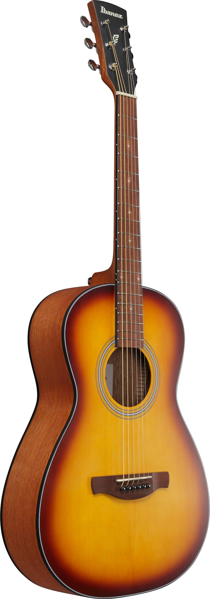 Ibanez PN50 PF Performance Parlor Acoustic Guitar - Open Pore Brown Sunburst w/ Hard Case