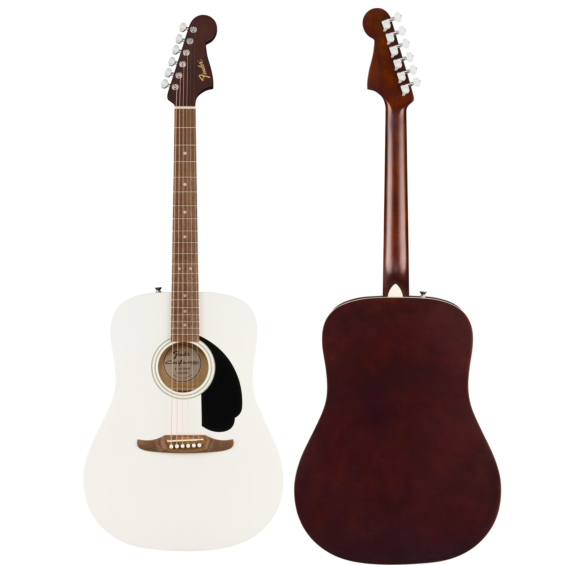 Fender California Redondo Acoustic Guitar - White w/ Gig Bag