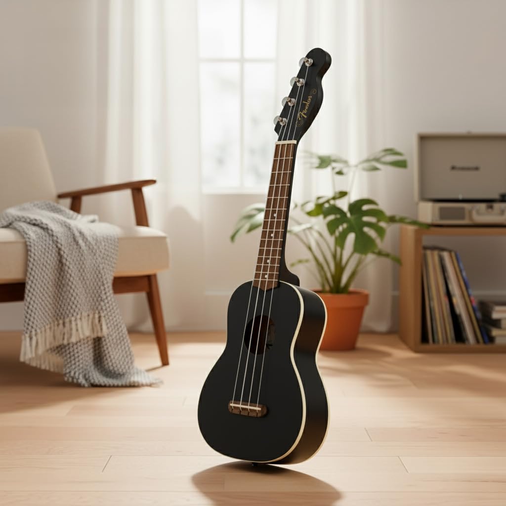 Fender Monterey Concert Ukulele - Black