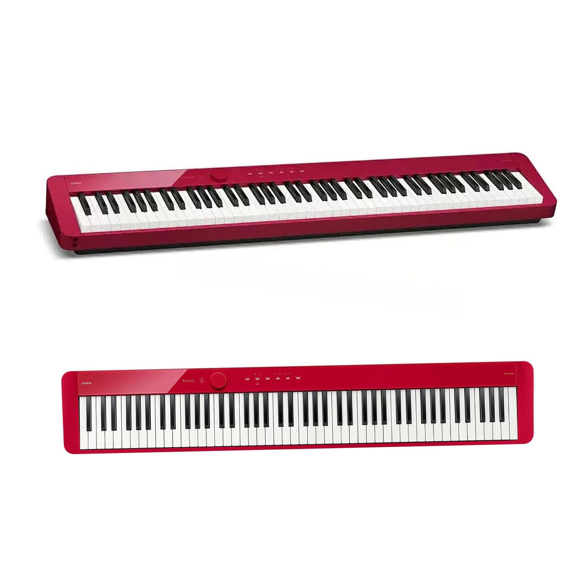 Casio PX-S1100 Privia Slim Digital Piano - Red w/ Adjustable Stand