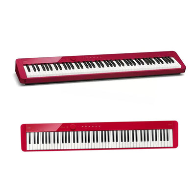 Casio PX-S1100 Privia Slim Digital Piano - Red w/ Adjustable Stand