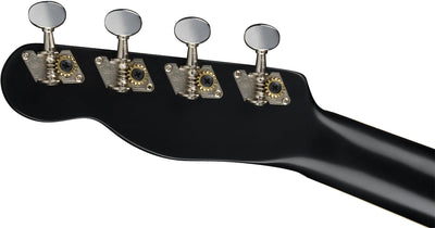 Fender Monterey Concert Ukulele - Black w/ Gig Bag