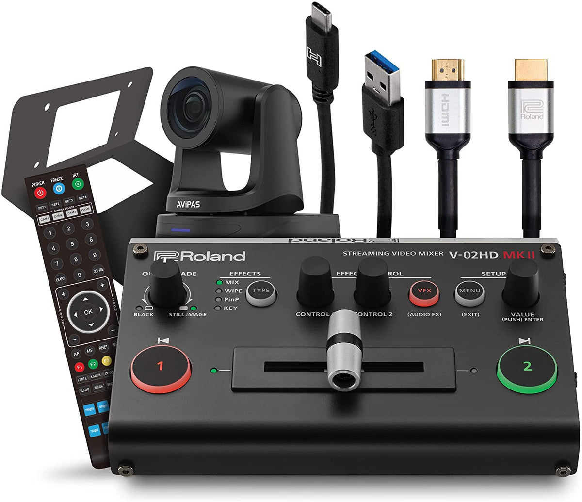Roland PTZ Single Camera Bundle w/ Headphones