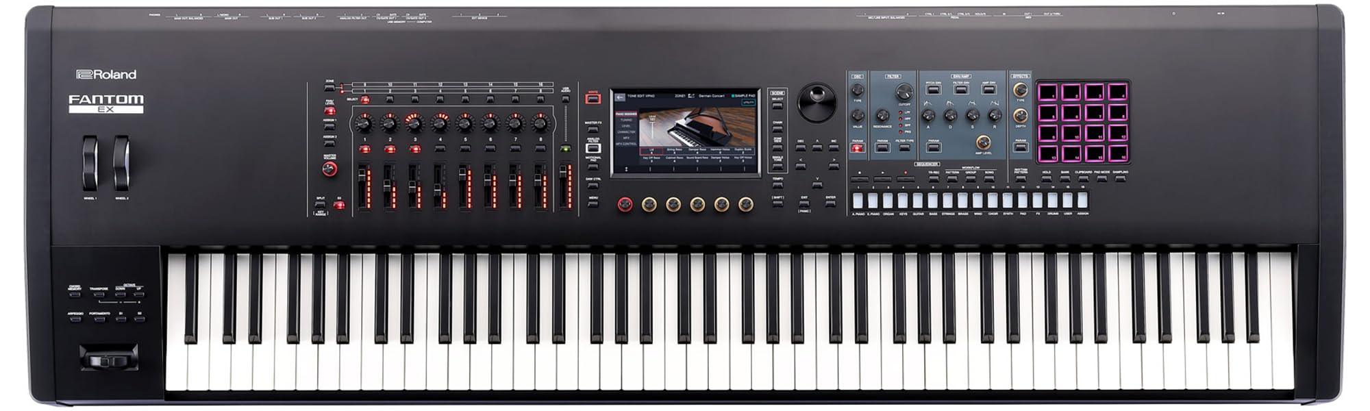 Roland Fantom 8 EX 88-Key Workstation Keyboard Synthesizer w/ Sustain Pedal