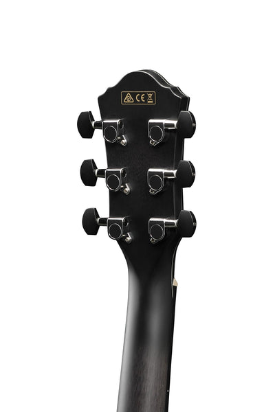 Ibanez AEWC400 Acoustic-Electric Guitar - Transparent Black Sunburst High Gloss w/ Case