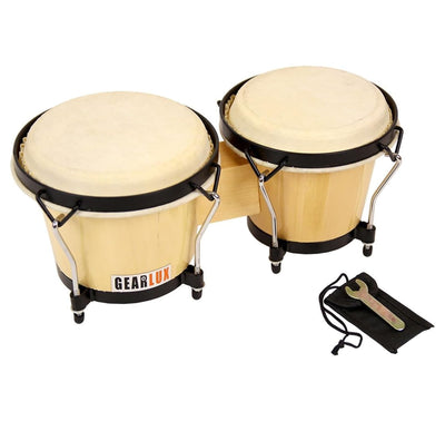 Gearlux Tunable Bongos - Natural