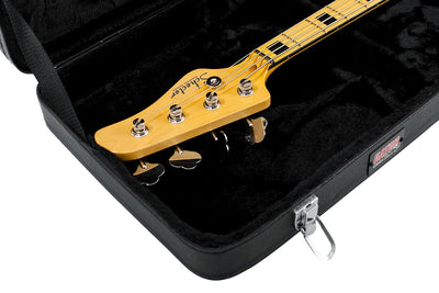 Gator GWE-BASS Wood Case for Bass Guitars w/ Instrument Cable