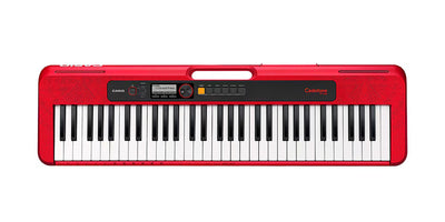 Casio CT-S200 Casiotone 61-Key Keyboard - Red w/ Headphones