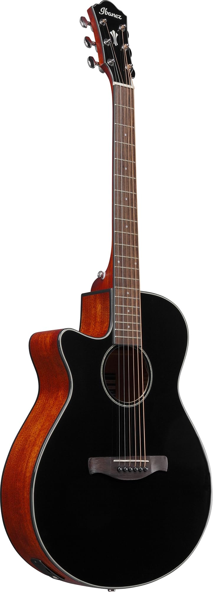 Ibanez AEG50L Left-Handed Acoustic-Electric Guitar - Black High Gloss w/ Case