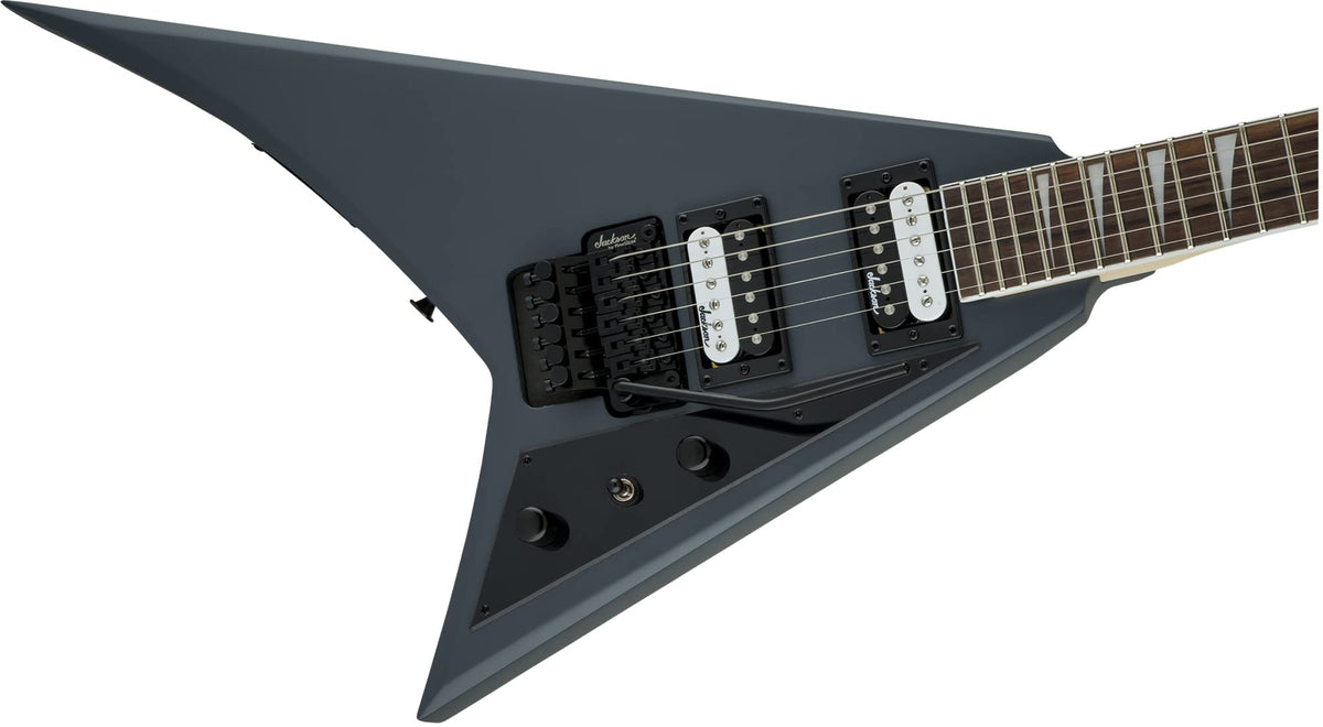 Jackson JS Series Rhoads JS32 Electric Guitar - Satin Gray w/ Instrument Cable