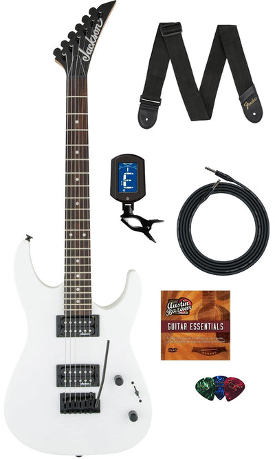 Jackson Dinky JS11 Electric Guitar - Snow White w/ Instrument Cable