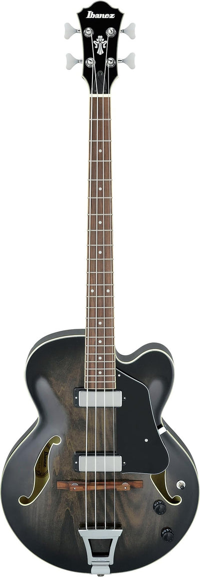 Ibanez AFB200 AFB Artcore Hollow Body Bass - Transparent Black Sunburst w/ Gig Bag