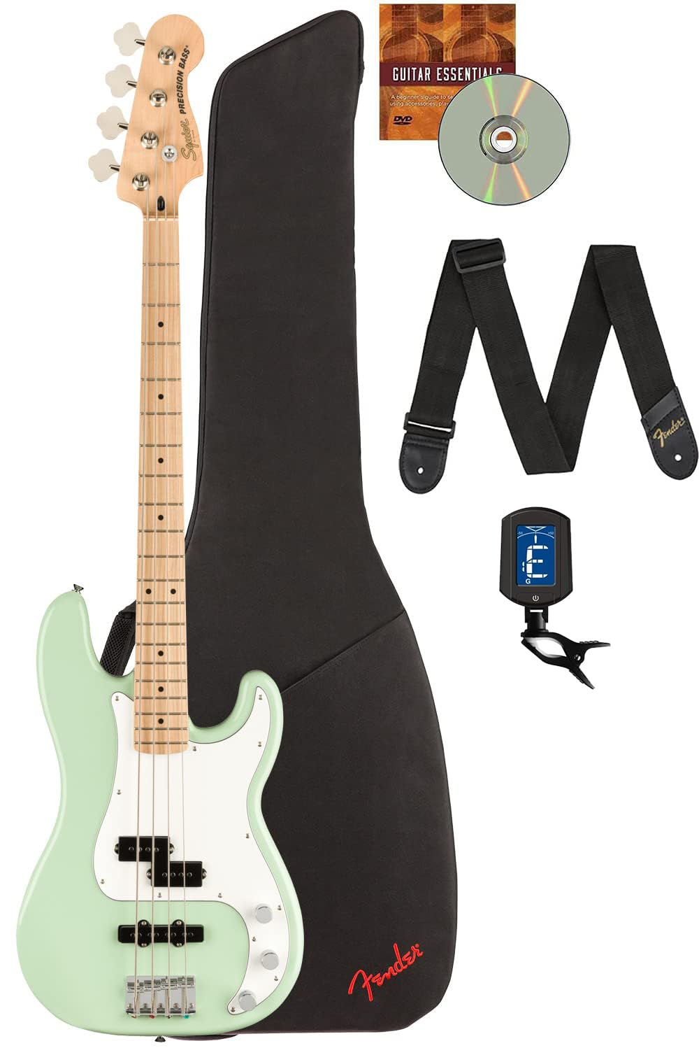 Fender Squier Affinity Precision Bass PJ - Surf Green w/ Gig Bag