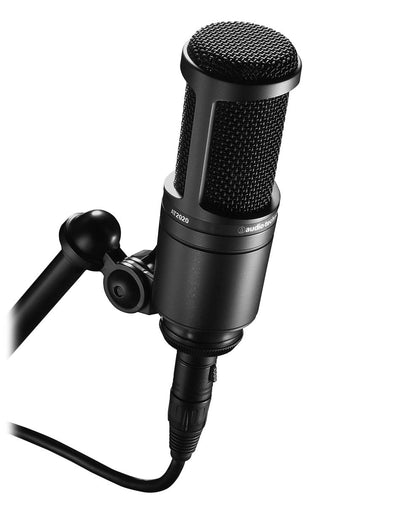 Audio-Technica AT2020 Cardioid Condenser Microphone w/ Pop Filter