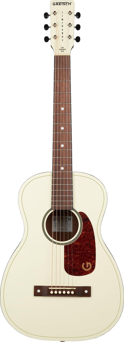 Gretsch Jim Dandy Parlor Acoustic Guitar - Vintage White w/ Strap