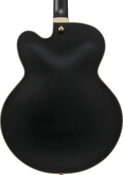 Ibanez AF75G AF Artcore Hollow Body Electric Guitar - Black Flat w/ Gig Bag