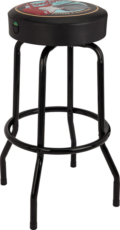 Fender 30-Inch Guitars and Amps Pick Pouch Barstool w/ Picks