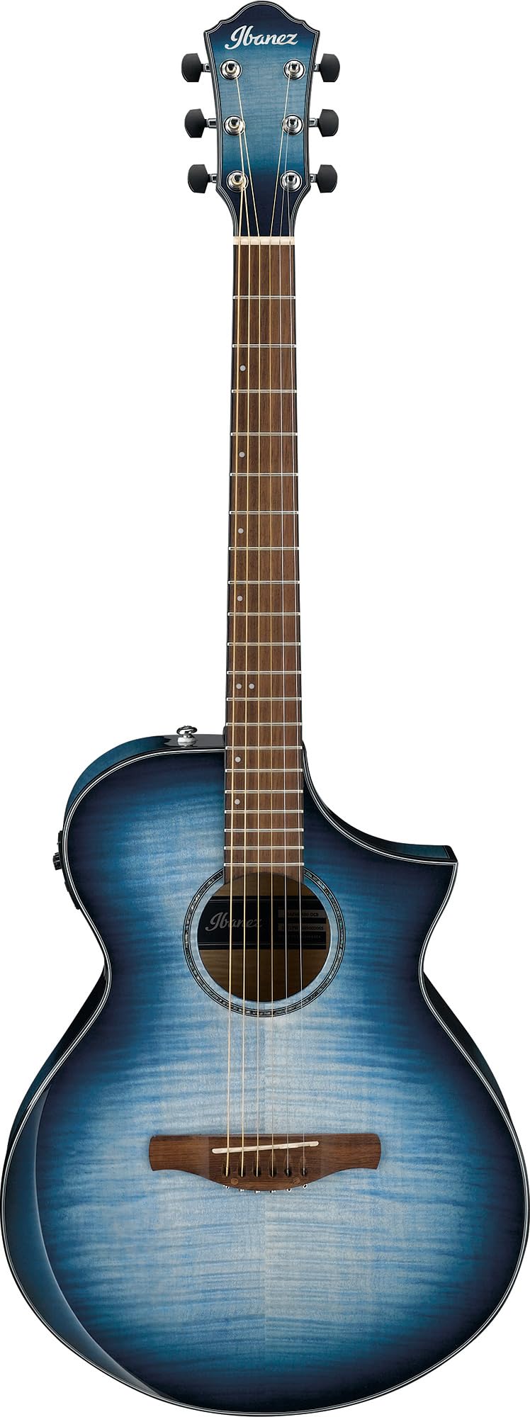 Ibanez AEWC400 Acoustic-Electric Guitar - Indigo Blue Burst High Gloss w/ Case