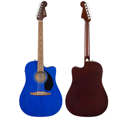 Fender California Redondo CE Dreadnought Acoustic-Electric Guitar - Saphire Blue w/ Gig Bag
