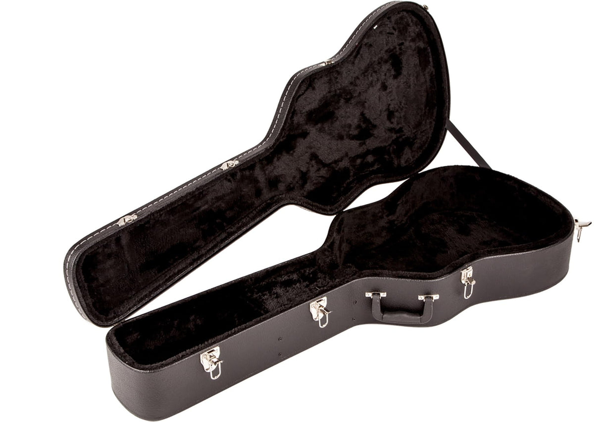 Fender Flat-Top Dreadnought Acoustic Guitar Case - Black w/ Strap