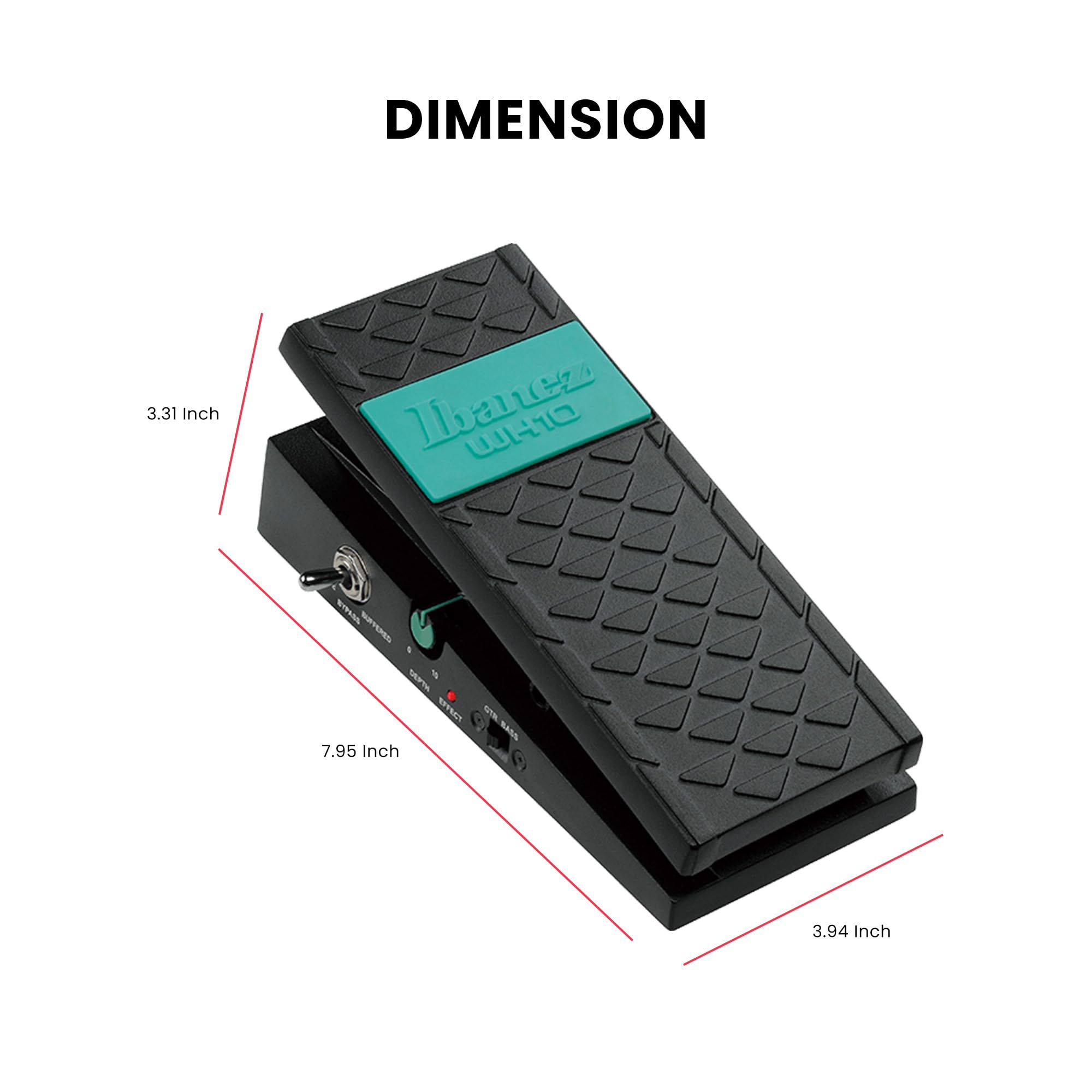 Ibanez WH10 V3 Wah Pedal w/ Instrument Cable