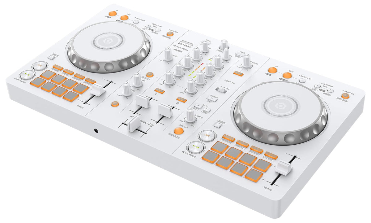 Pioneer DJ DDJ-FLX4 2-Channel DJ Controller - White w/ Case