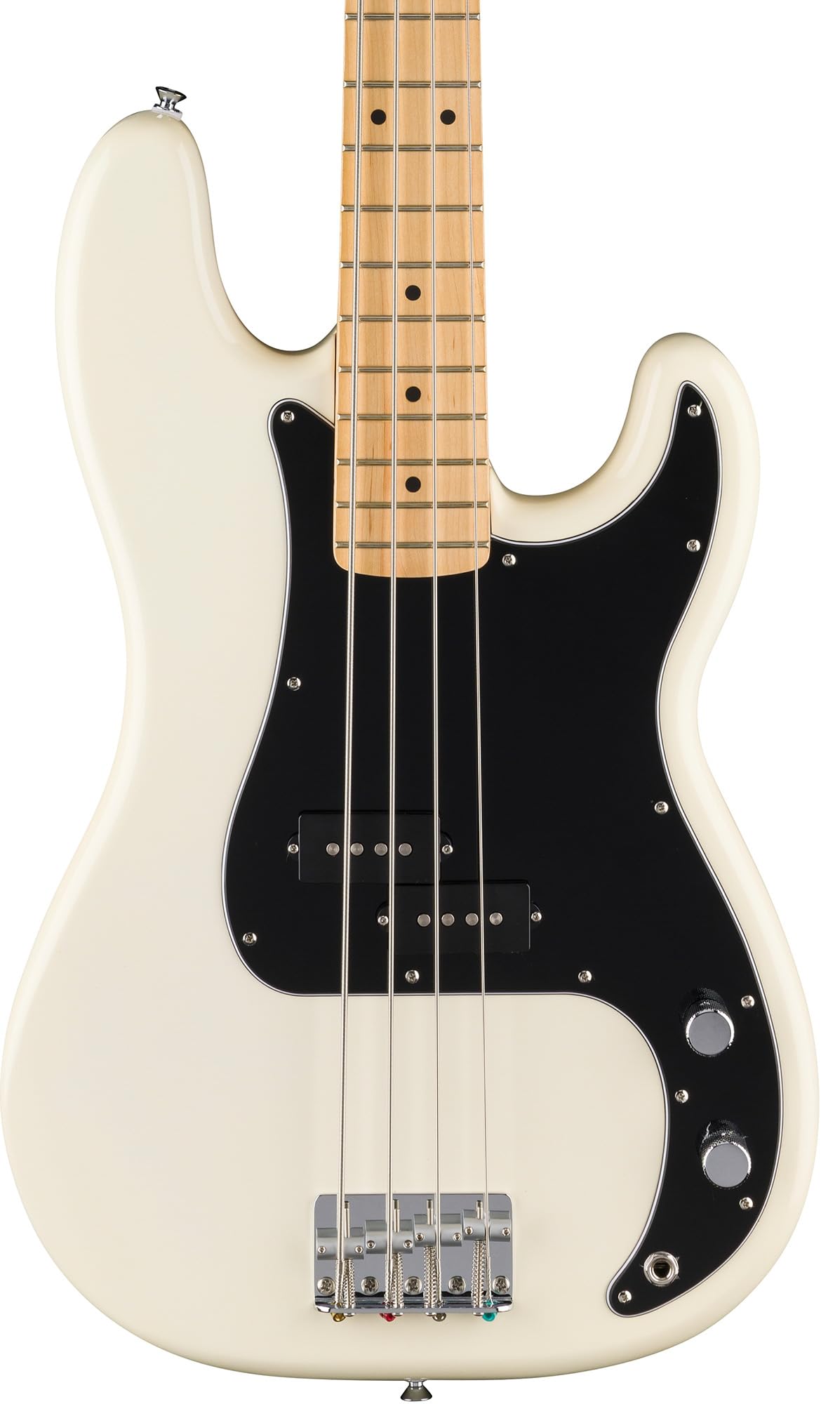 Fender Standard Precision Bass - Olympic White w/ Guitar Cleaning Kit