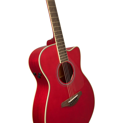 Yamaha FSC-TA TransAcoustic Concert Cutaway Acoustic-Electric Guitar - Ruby Red