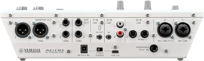 Yamaha AG08 Live Streaming 8-Channel Mixer - White