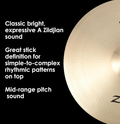 Zildjian A0036 22" A Medium Ride Cymbal