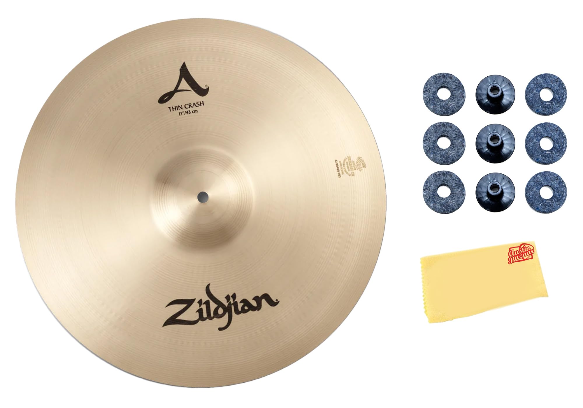 Zildjian A0224 17" A Thin Crash Cymbal w/ Felts