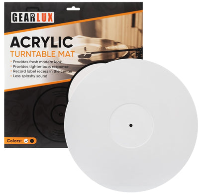 Gearlux Acrylic Turntable Mat for 12-Inch Vinyl Record Player