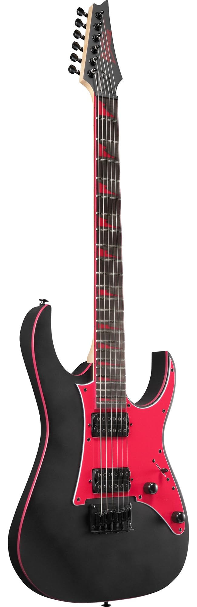 Ibanez GRG131DX RG Gio Electric Guitar - Black Flat w/ Amplifier