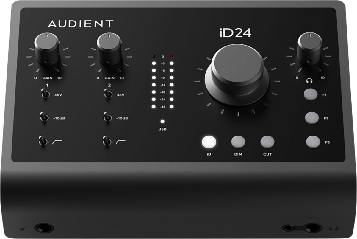 Audient iD24 USB-C Audio Interface w/ 2 Instrument Cables