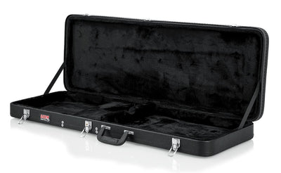 Gator GWE-ELEC-WIDE Wood Case for PRS and Wide Body Style Electric Guitars w/ Instrument Cable