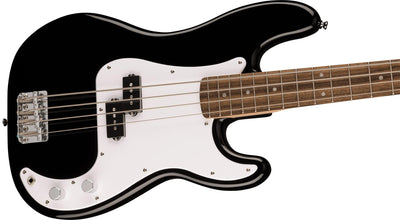 Fender Squier Sonic Precision Bass Guitar - Black w/ Mustang Micro