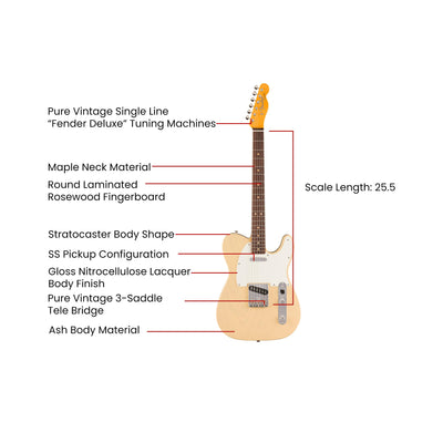 Fender American Vintage II 1963 Telecaster - Vintage Blonde