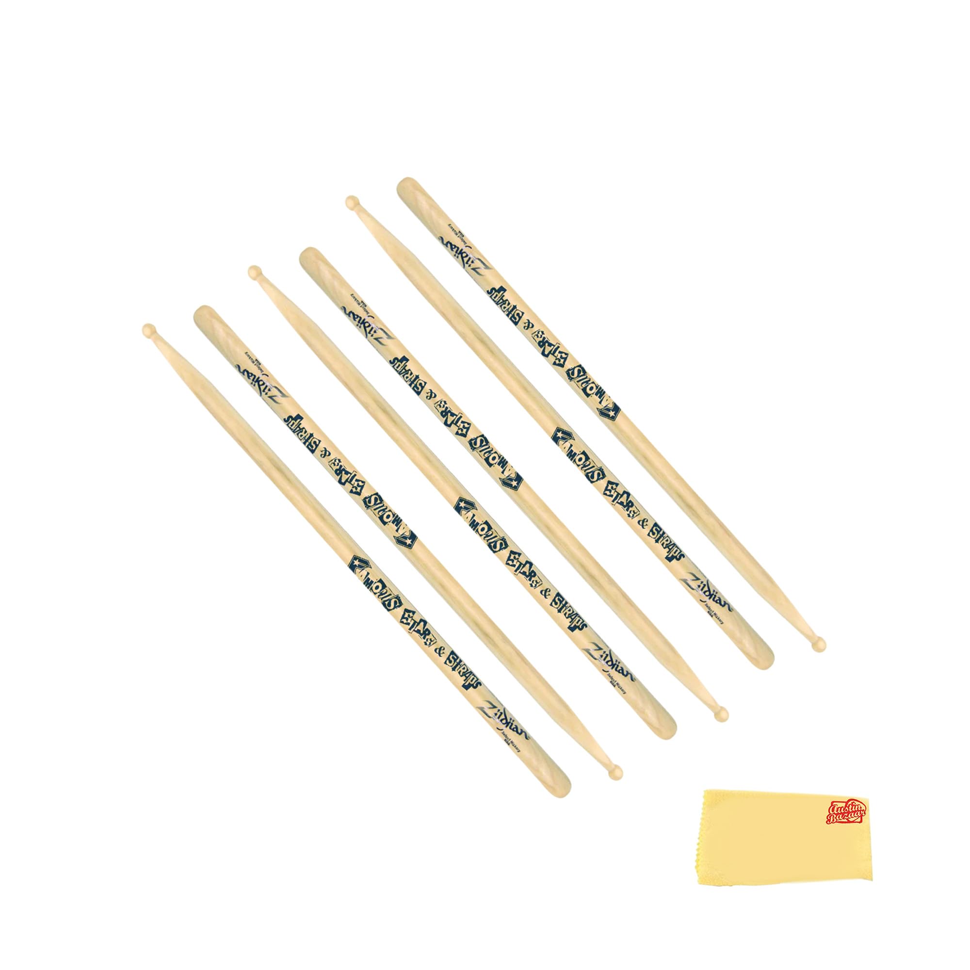 Zildjian ZASTBF Travis Barker Famous S&S Artist Series Drumsticks - 3 Pack