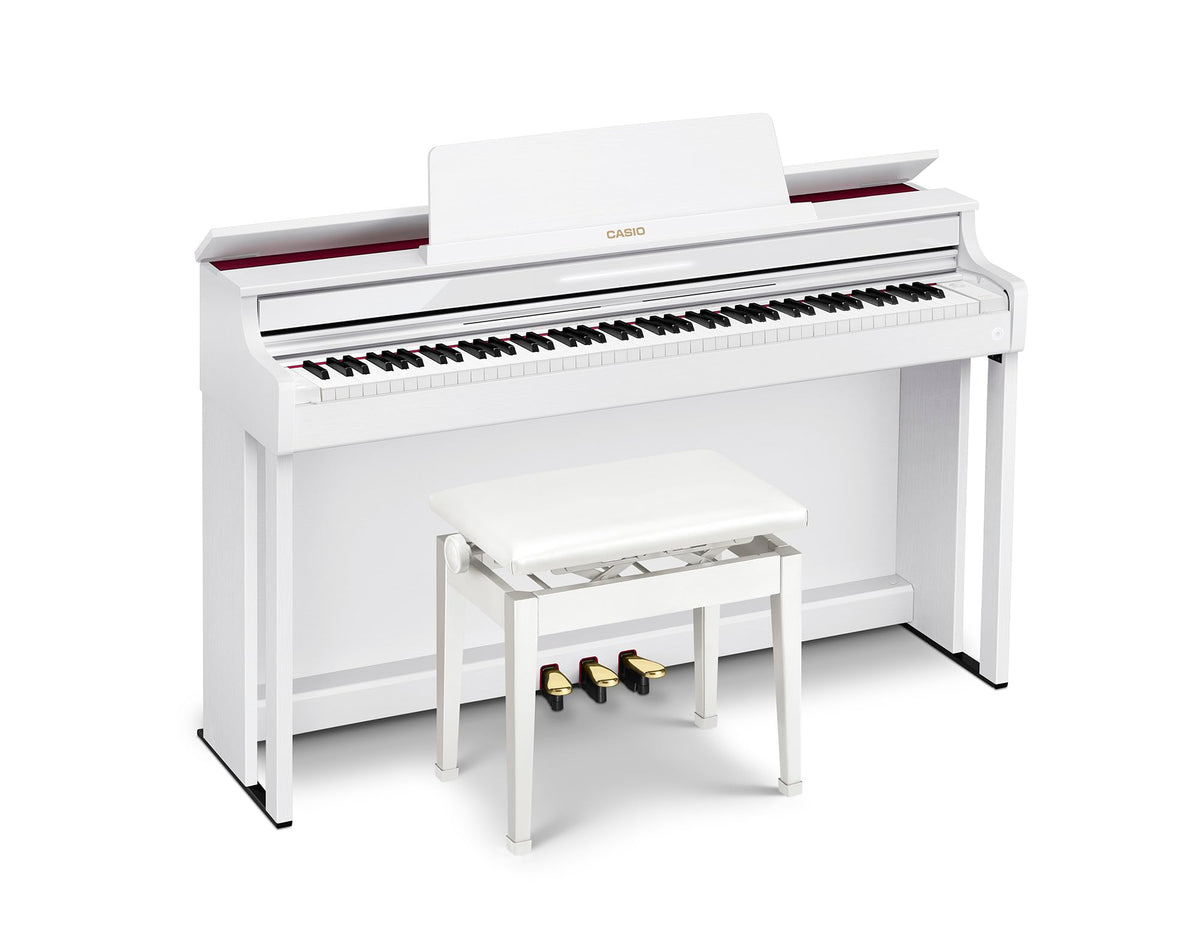 Casio AP-550 Celviano 88-Key Digital Piano - White w/ Headphones