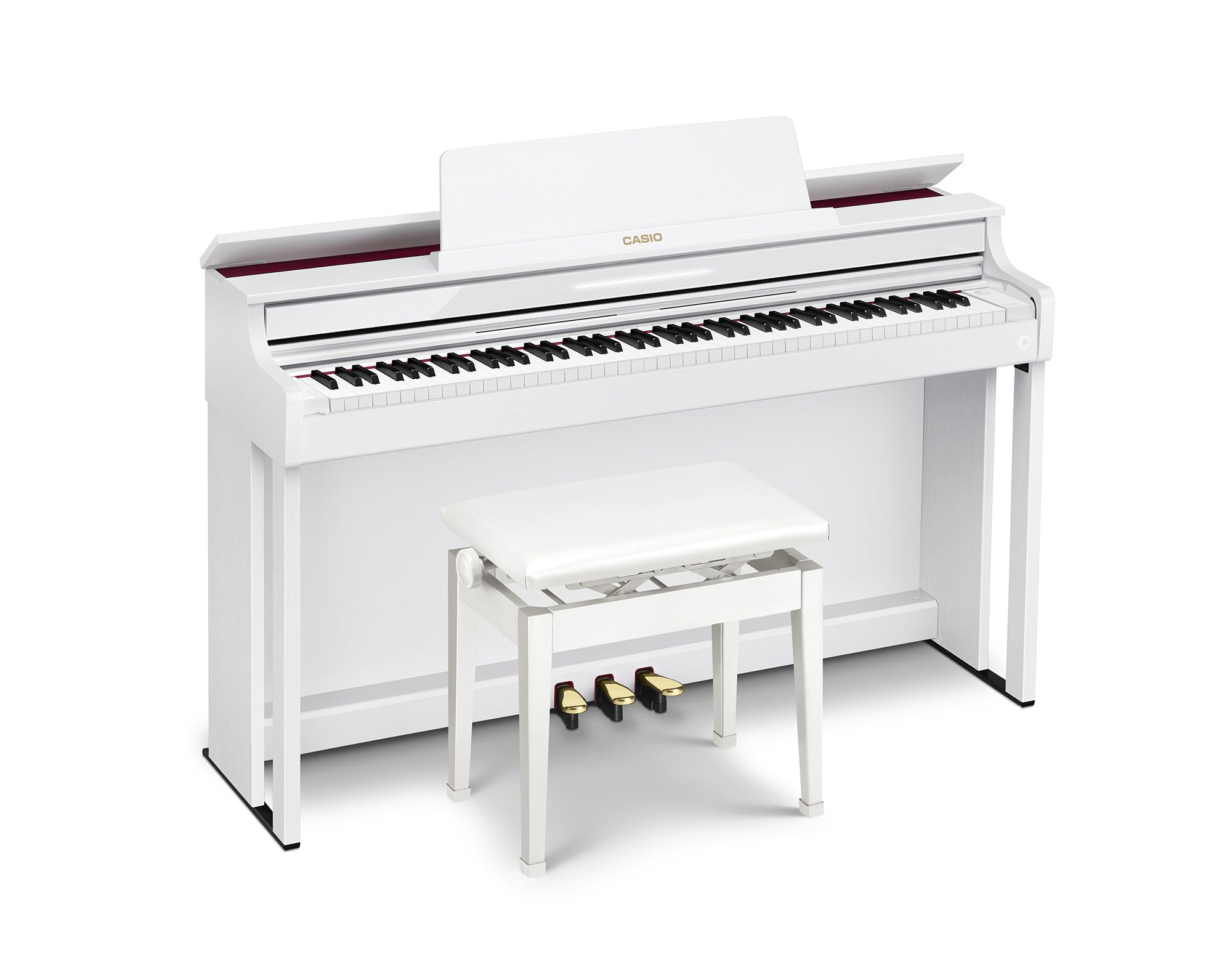 Casio AP-550 Celviano 88-Key Digital Piano - White w/ Headphones