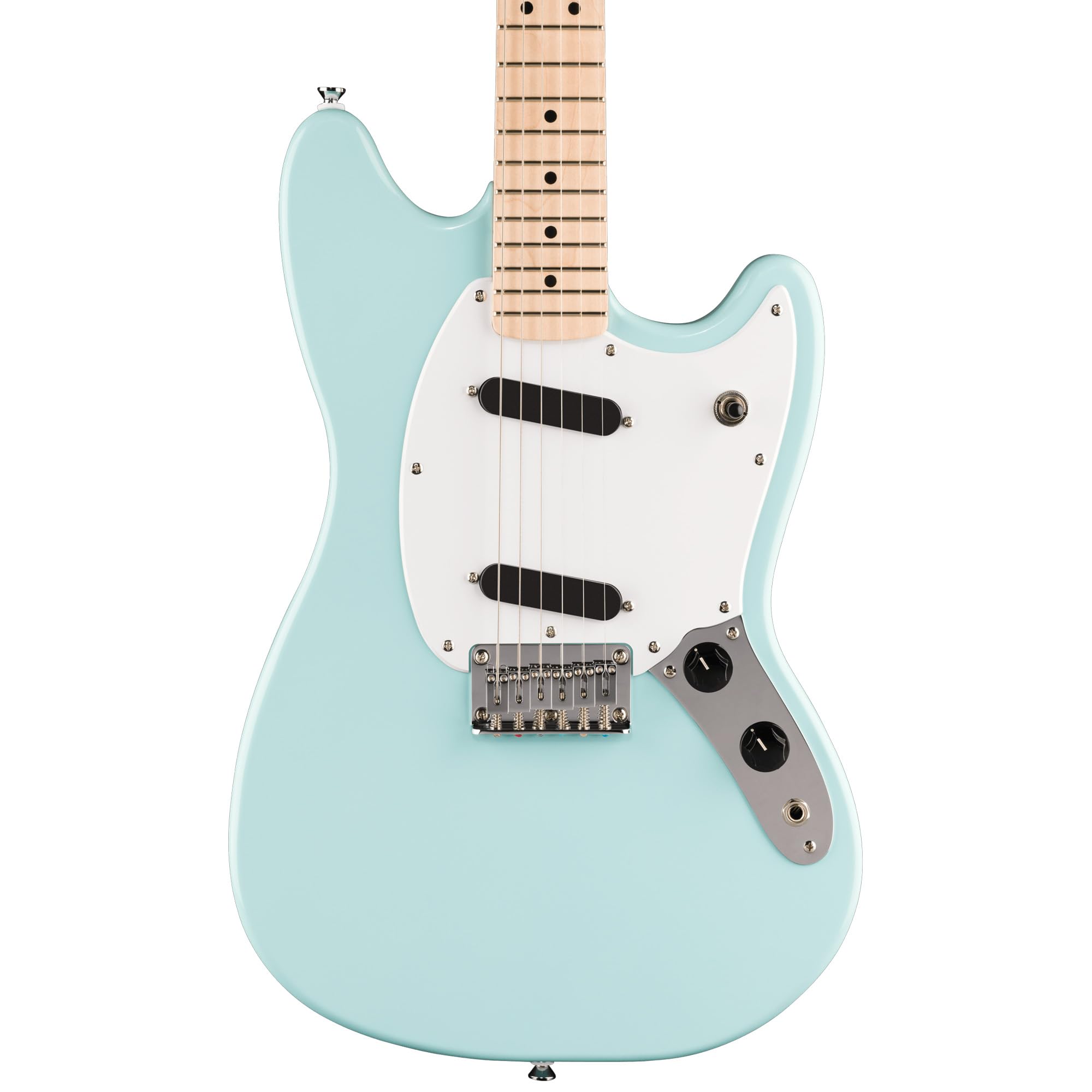 Fender Squier Sonic Mustang SS Electric Guitar - Daphne Blue w/ Amplifier