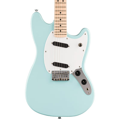Fender Squier Sonic Mustang SS Electric Guitar - Daphne Blue w/ Amplifier