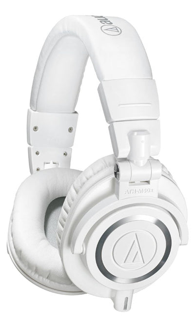 Audio-Technica ATH-M50x Professional Monitor Headphones - White w/ Case