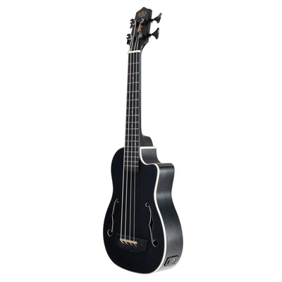 Kala UBASS-JYMN-BK-FS Black Journeyman Mahogany Fretted Acoustic-Electric U-Bass