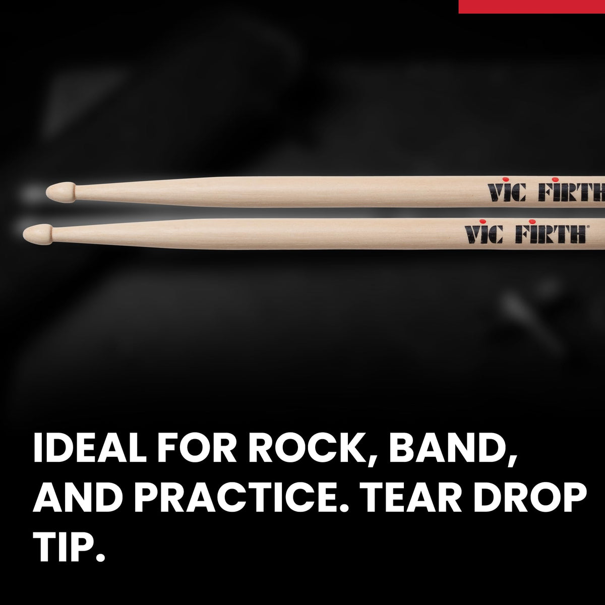 Vic Firth American Classic 5B Drumsticks - 6 Pack w/ Polishing Cloth