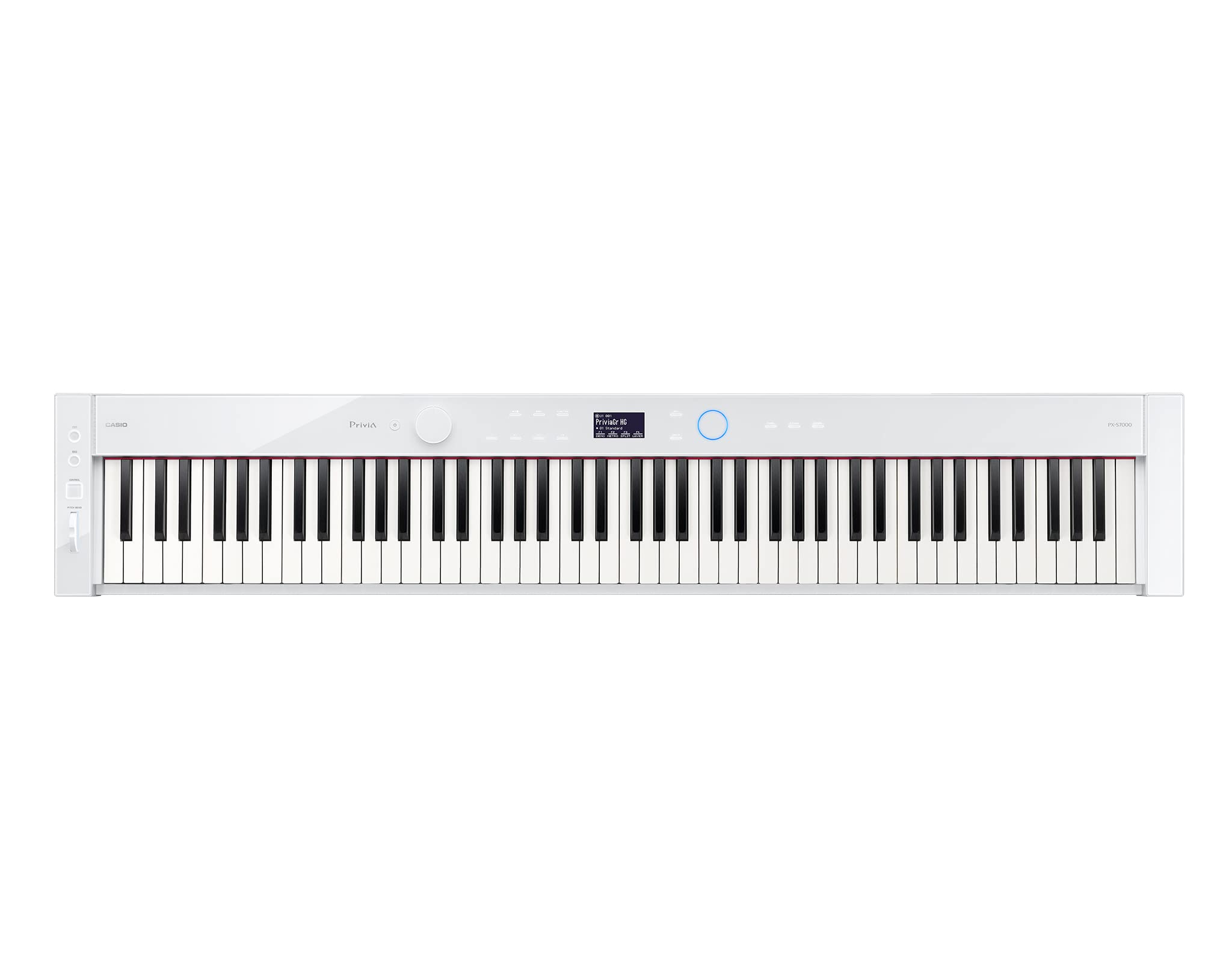 Casio PX-S7000 Privia Slim Digital Piano - White w/ Furniture Bench