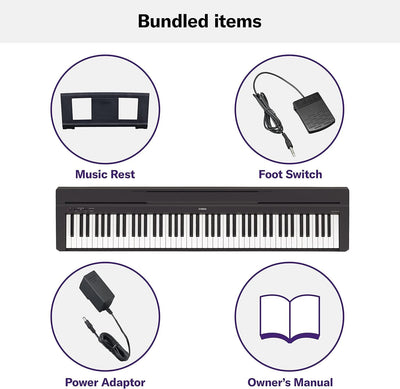 Yamaha P-45 Digital Piano - Black