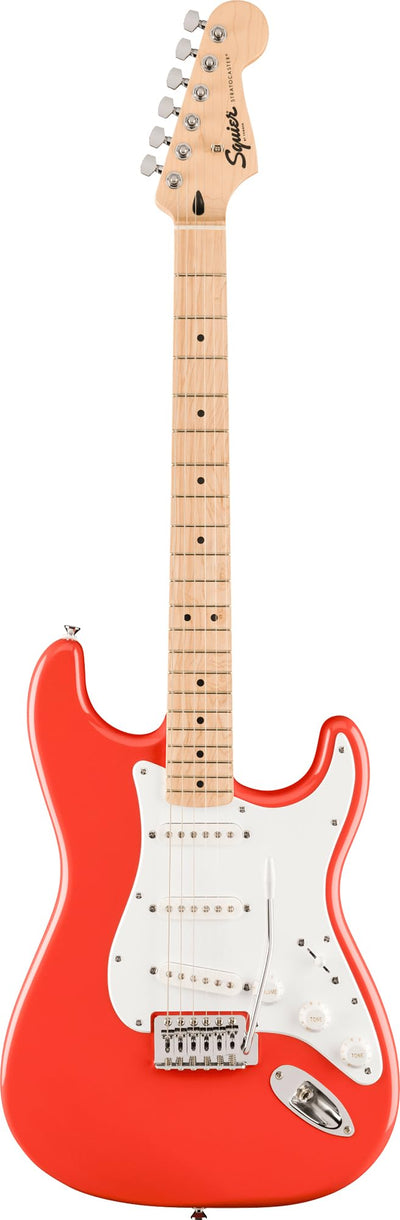 Fender Squier Sonic Stratocaster - Fiesta Red w/ Mustang Micro