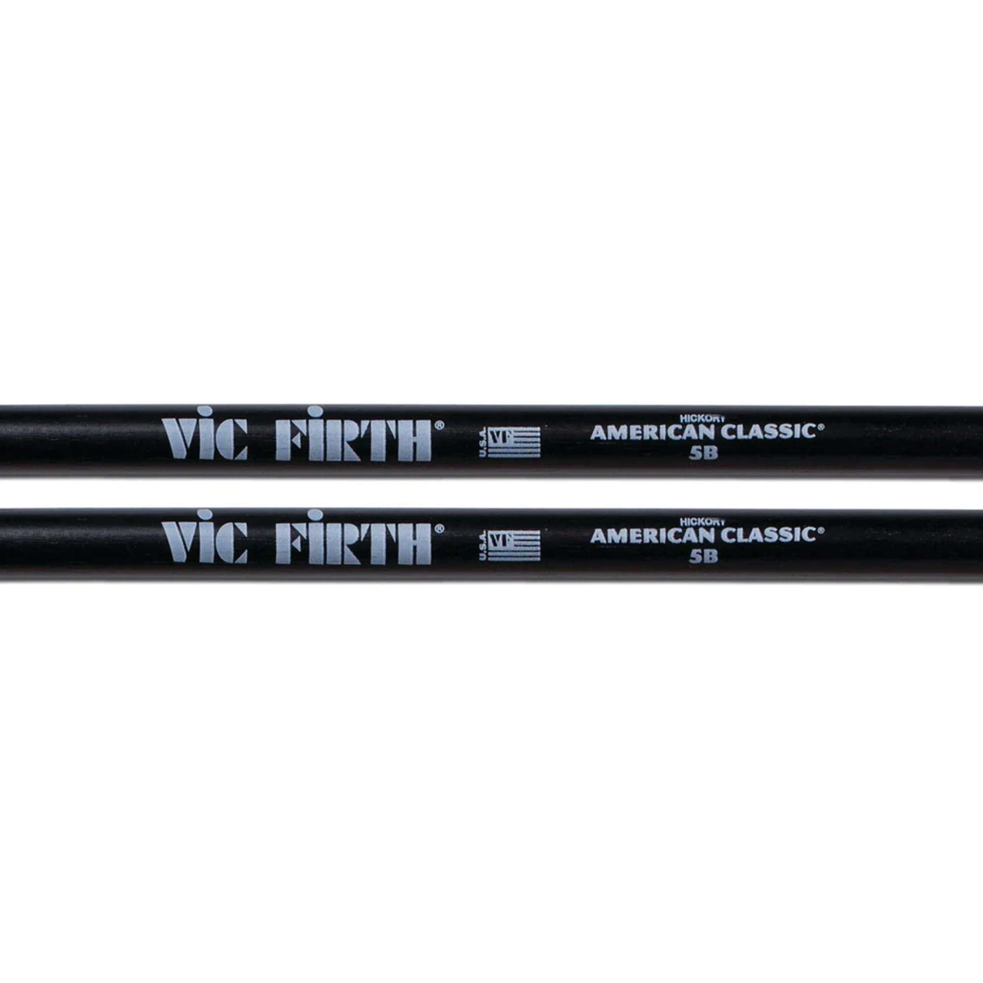 Vic Firth American Classic 5B Black Drumsticks - 12 Pack