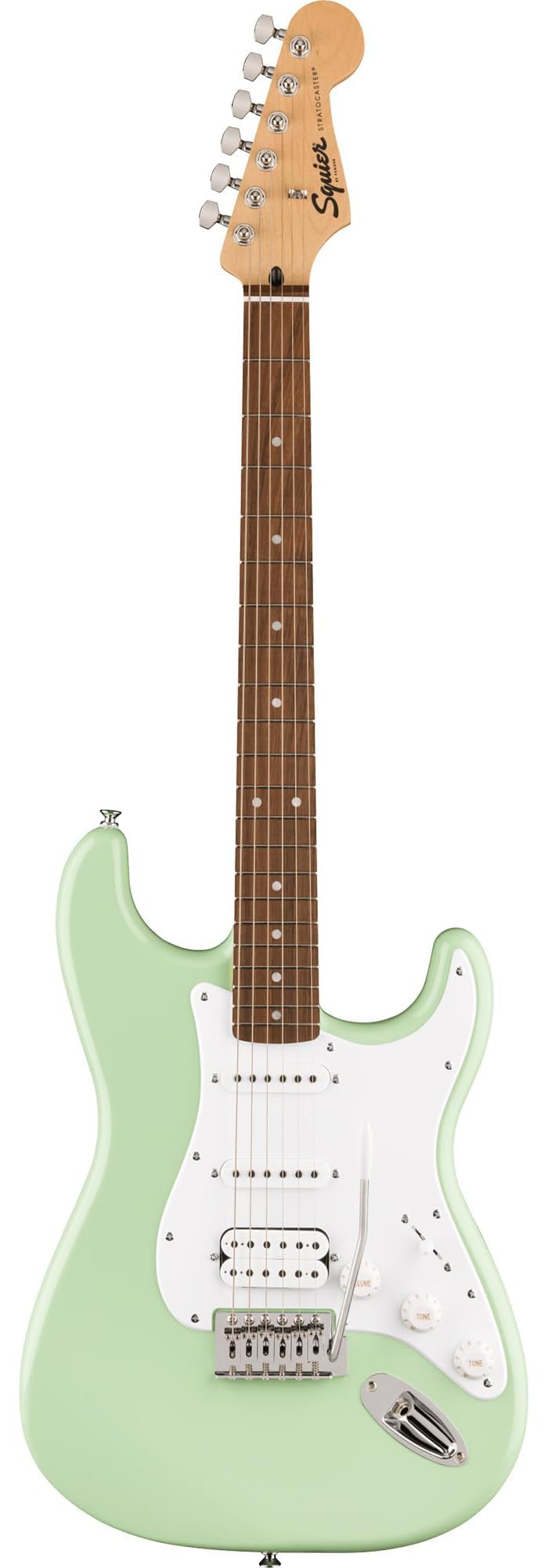 Fender Squier Sonic Stratocaster HSS - Surf Green w/ Mustang Micro